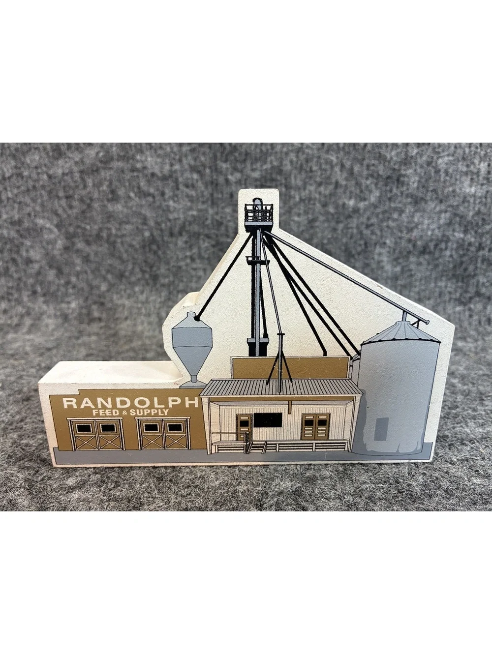 Forget-Me-Knot Randolph Feed Supply Miniature Building Collectible 2003 Numbered